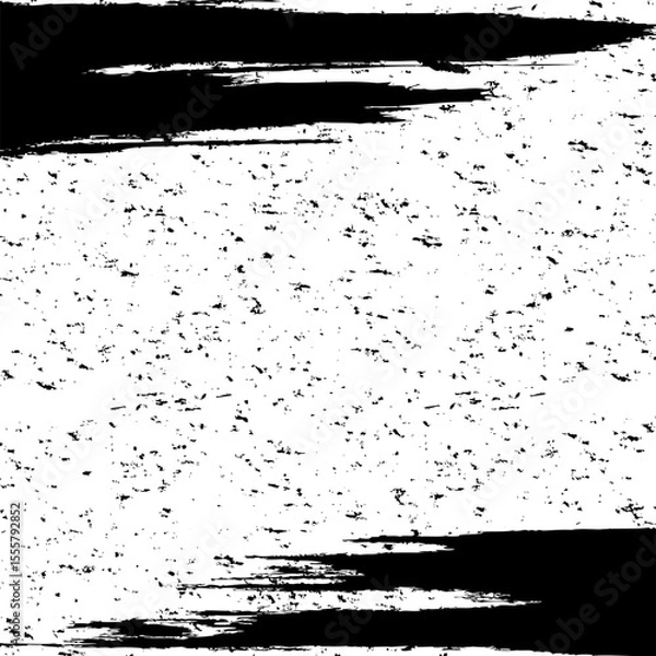Fototapeta Scratched grunge background. Painted with brush strokes. Background with worn, scuffed and scratched effect, made in grunge style.