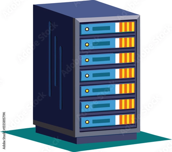 Fototapeta Server rack vector