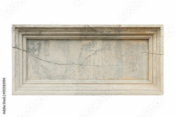 Obraz A rectangular architectural stone panel with a classical Greek or Roman design