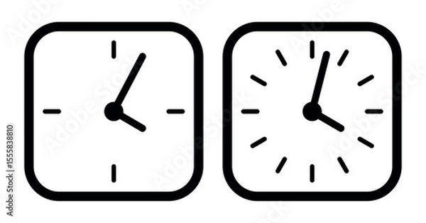 Fototapeta Set Clock Collection