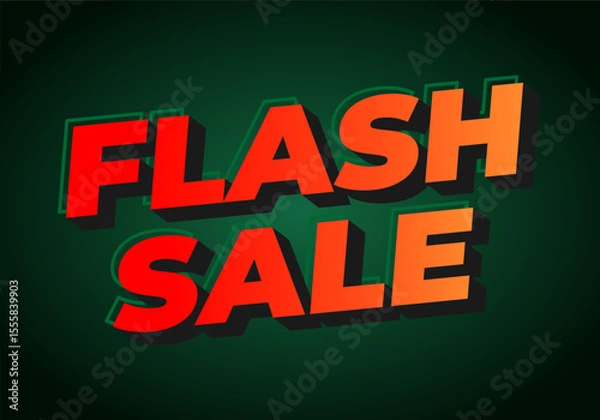 Obraz Bold Flash Sale Announcement Design