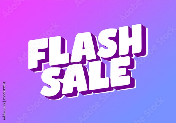 Obraz Vibrant Flash Sale text Graphic