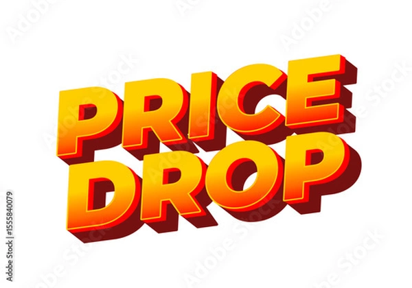 Obraz Bold Price Drop Announcement Graphic