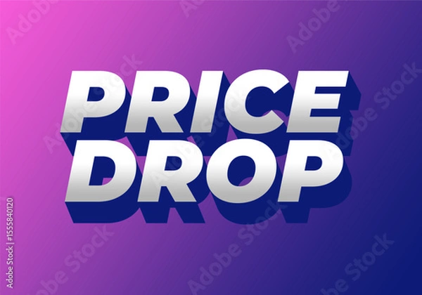 Obraz Bold Price Drop Announcement Graphic