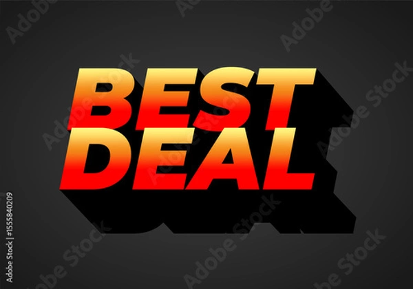 Obraz Best Deal Text Graphic design