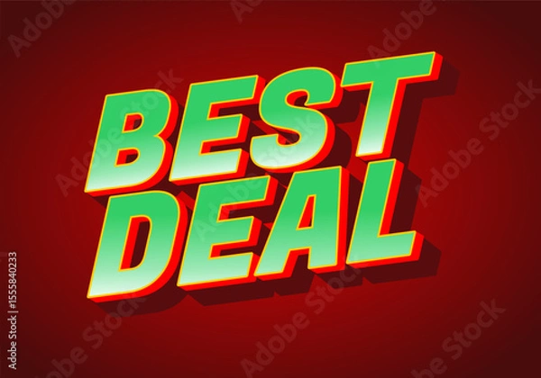 Obraz Bold Best Deal Text Graphic design