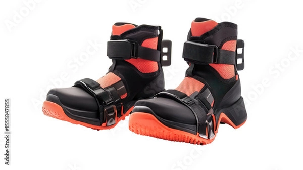 Fototapeta Smart recovery boots for runners, Transparent background, PNG file