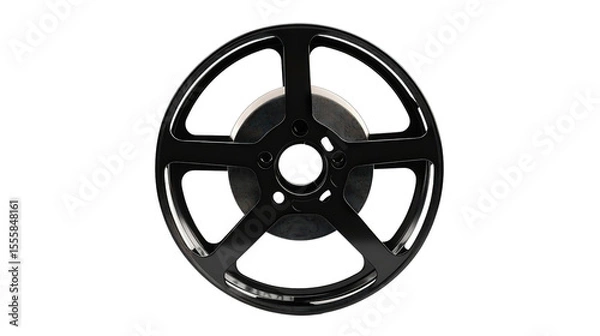 Fototapeta Smart tape reel with auto retract, Transparent background, PNG file