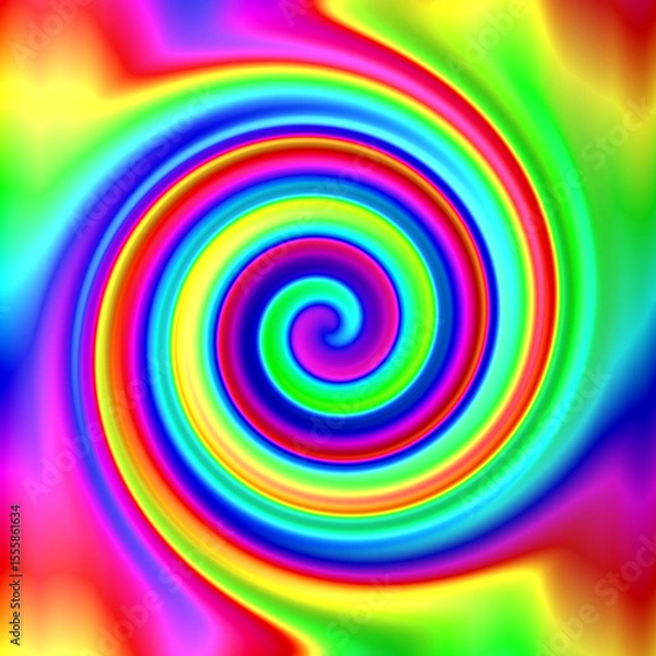 Obraz Vortex formed by blending colorful paint, abstract image