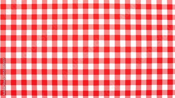 Obraz red gingham background