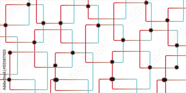 Fototapeta Abstract minimalist colorful and white geometric pattern with squares and diagonal lines. Abstract white background with texture pattern, layered geometric triangle shapes,