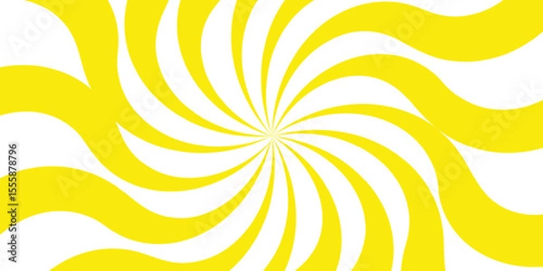 Fototapeta Modern seamless retro vintage burst sunrise sunbeam element spiral striped illustration. vector illustration circle light banner cartoon add design. Spiral radial striped backdrop design. 