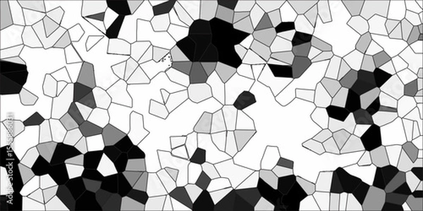 Obraz Abstract colored gray and black geometric hexagonal hexagon mosaic cement stone textured background. Low poly crystal mosaic background. Geometric pattern with 3d shapes vector Illustration.