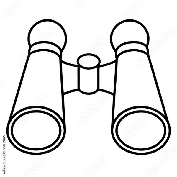 Obraz binoculars vector illustration