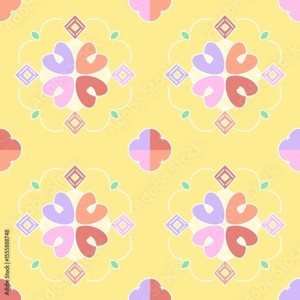 Obraz Colorful floral patterns