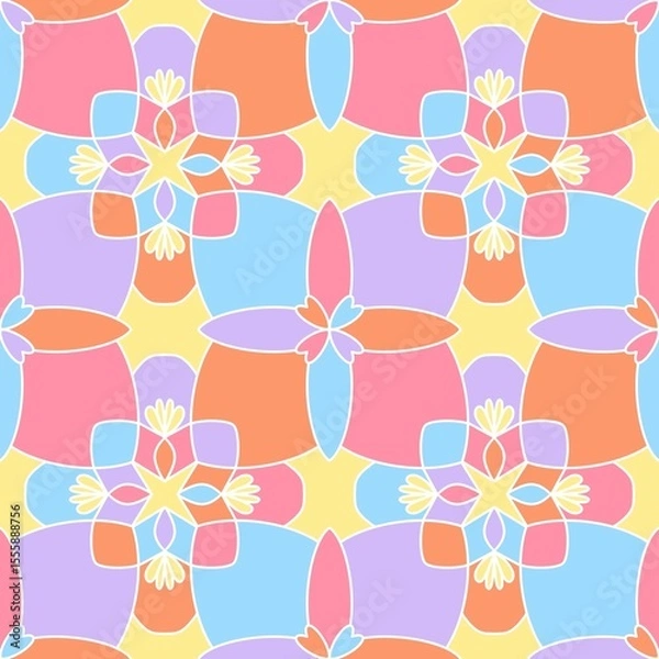 Obraz Colorful floral patterns