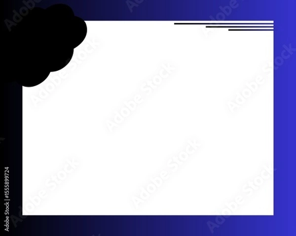 Obraz Blank background with border for business or presentation