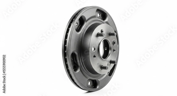 Obraz A brake disk isolated on white