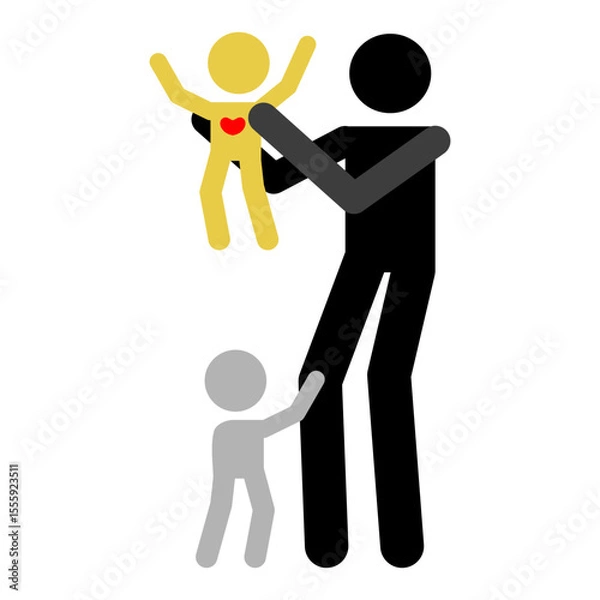 Obraz Parental favoritism icon