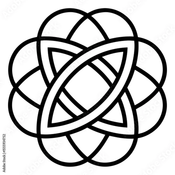 Obraz Celtic knot on white background
