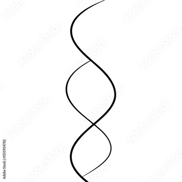 Obraz  helix on white background