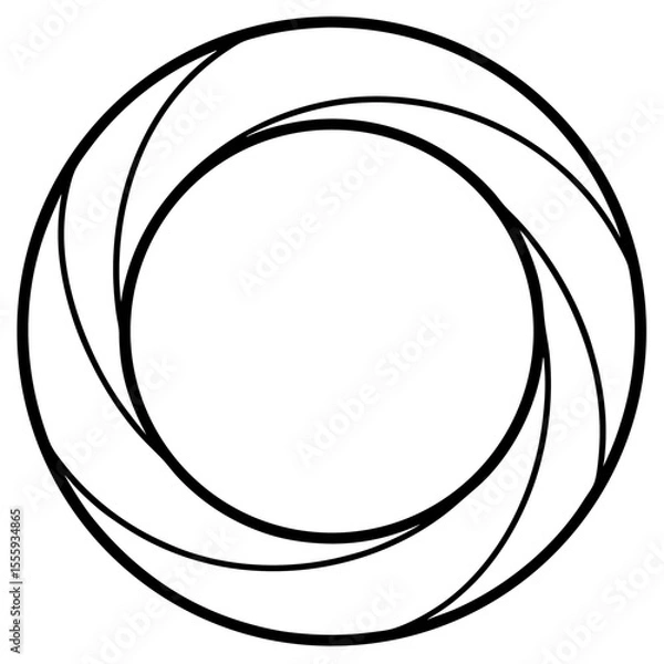Obraz  torus on white background
