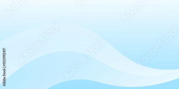 Obraz Abstract white wavy glowing lines on a blue background. Futuristic digital high-technology pattern. Health Care concept. Vector