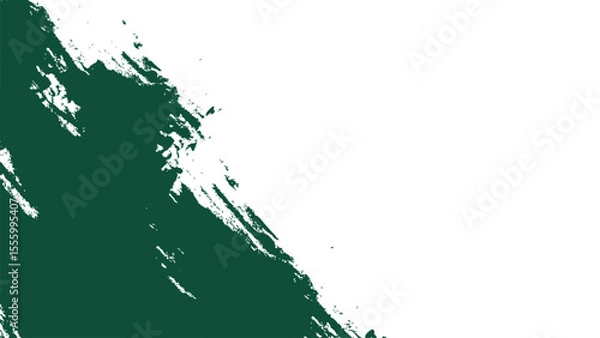 Obraz Dark green grunge texture vector, Isolated white background, Distressed background, Rough surface design