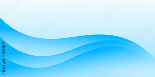 Obraz Abstract white wavy glowing lines on a blue background. Futuristic digital high-technology pattern. Health Care concept.