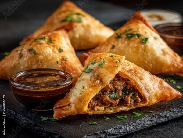 Obraz Indian lamb samosa