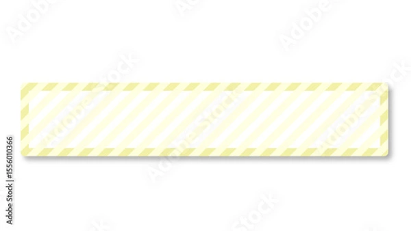 Obraz シンプルテロップベースストライプ(イエロー)