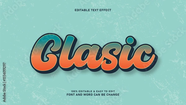 Fototapeta Classic editable text effects
