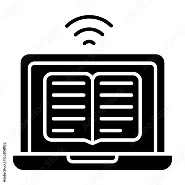Obraz Trendy design icon of e book