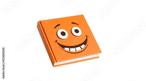Fototapeta Photo of children's book with a humorous, playful design isolated on transparent background