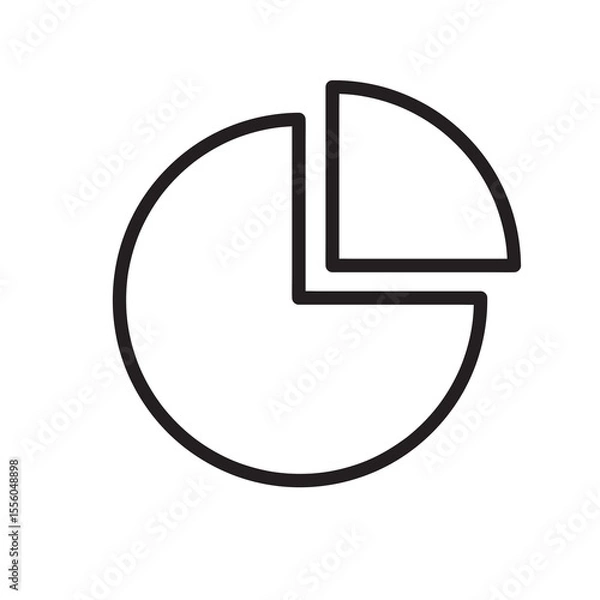 Fototapeta diagram analysis icon with outline style and black color