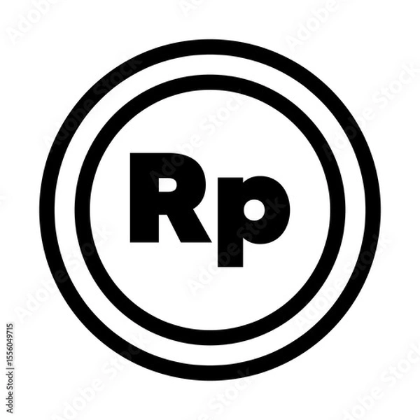 Fototapeta coins icon with black color outline style