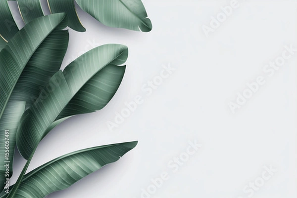 Fototapeta Green leaf pattern with water drops on a succulent plant, a natural green texture design