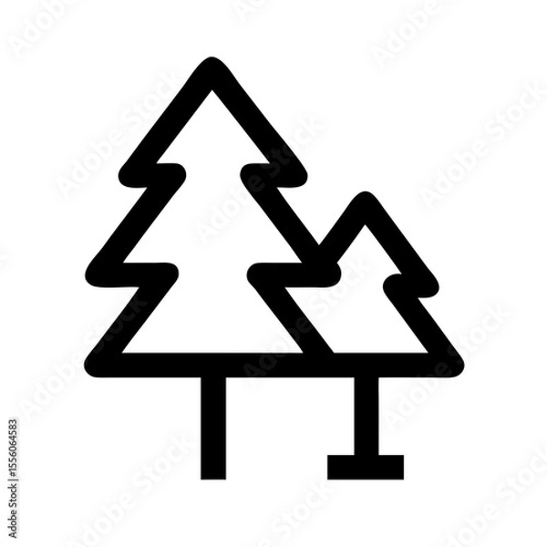 Obraz pine tree icon