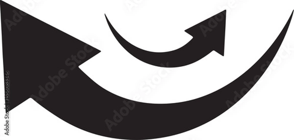 Obraz Long Arrow icon. Vector trendy long arrow icon right in flat style. Long arrow icon for web design. Vector illustration