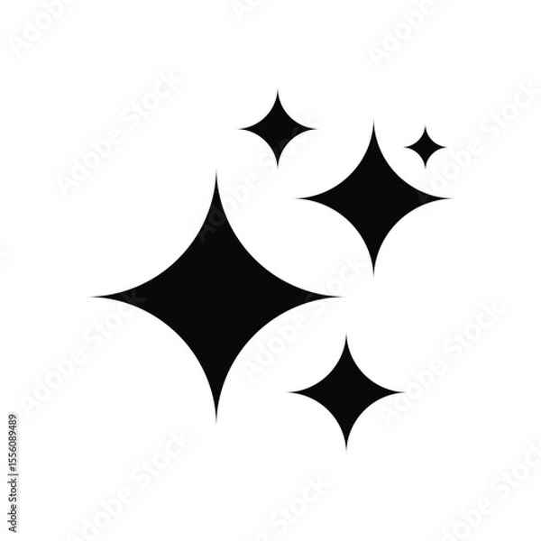 Fototapeta sparkle icon vector simple design template