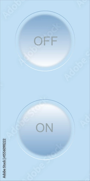Fototapeta buttons for web . On OFF icon vector switch