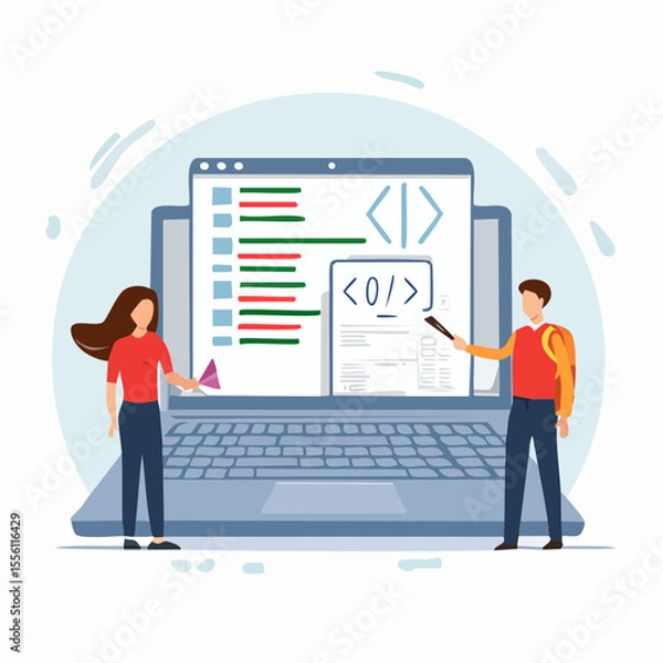 Fototapeta プログラミングスクールのイメージ