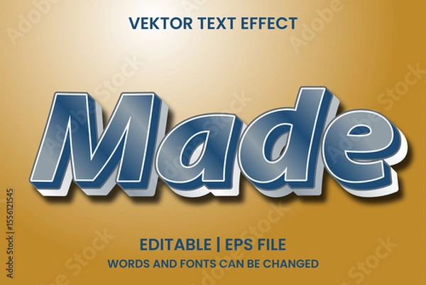 Obraz editable text effect made
