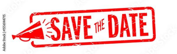 Obraz " Save the date " red stamp	
