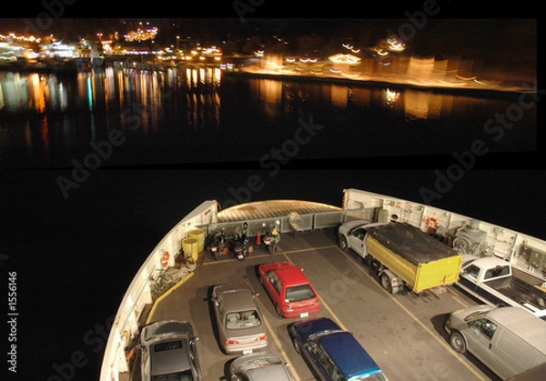 Obraz ferry at night 1
