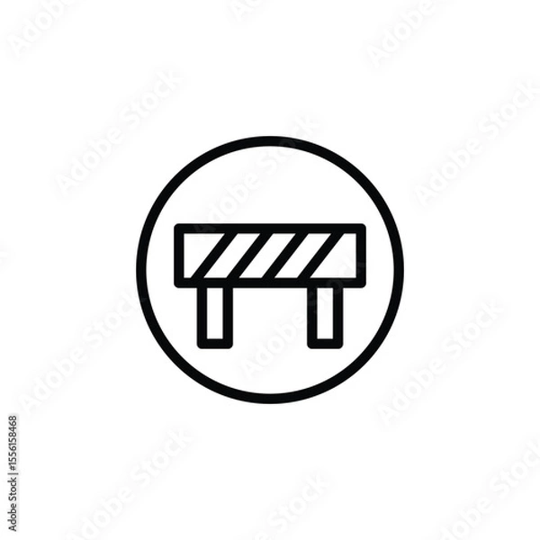 Obraz fence outline icon vector design good for web or mobile app