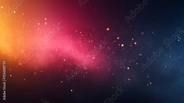 Fototapeta Colorful Abstract Galaxy with Glowing Stars