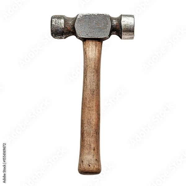 Obraz old hammer isolated on white background