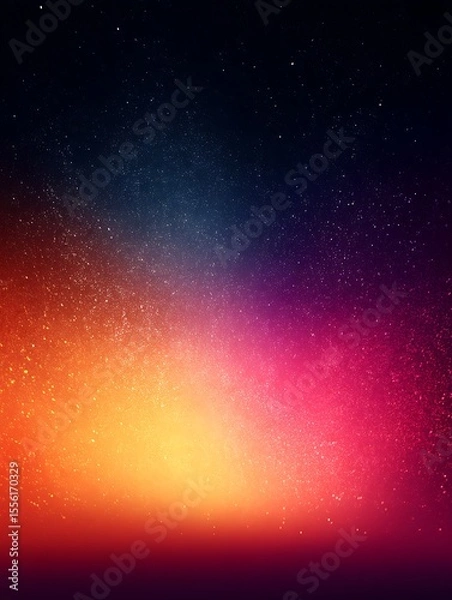 Fototapeta Colorful Abstract Galaxy with Glowing Stars