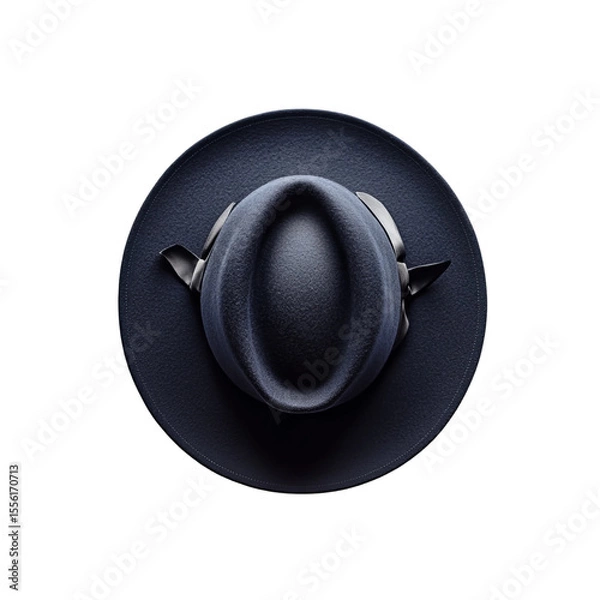 Obraz black hat isolated on white background